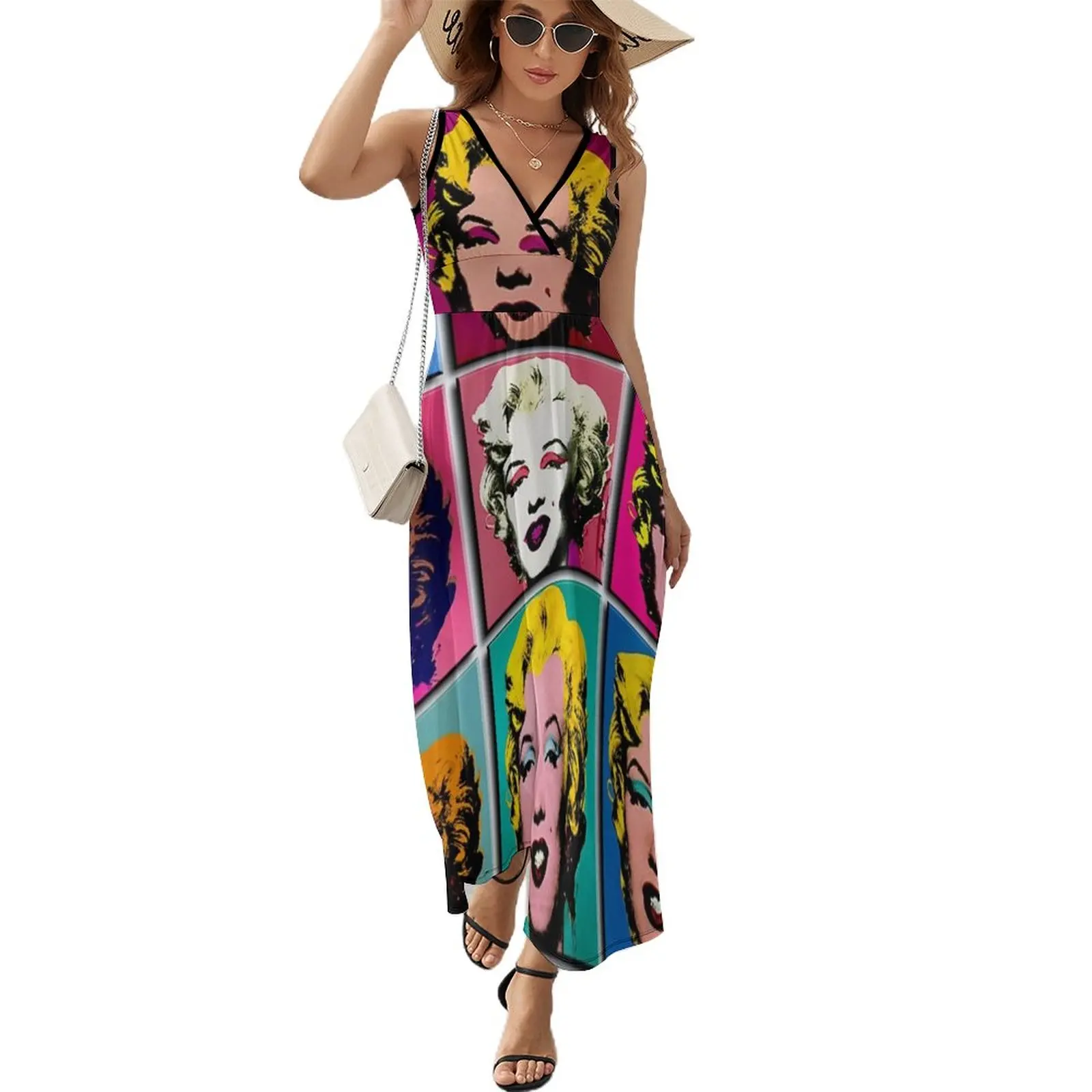 

MARILYN ABSTRACT : Art Deco Pop Art Print Sleeveless Dress Dresses for wedding party women's clothing summer 2023 novelties