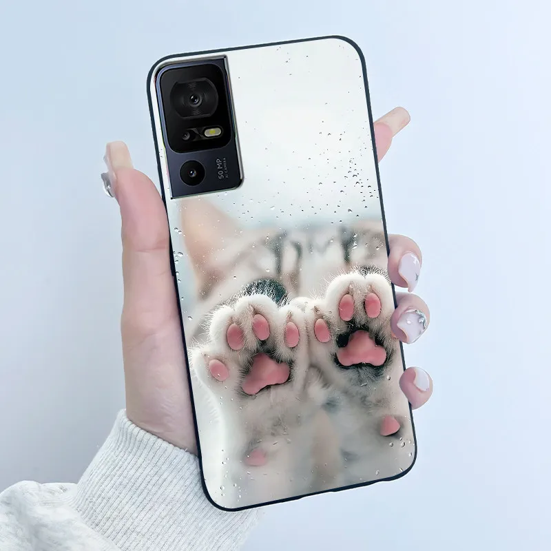 Luxury Cute Cartoon Black Soft Silicone Protective Phone Case