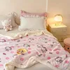 Hello Kitty Sanrio Blanket Modern Printed Anime Furry Custom Luxury Plush Blankets Throw Baby Winter Fleece Microfiber Fabric 4