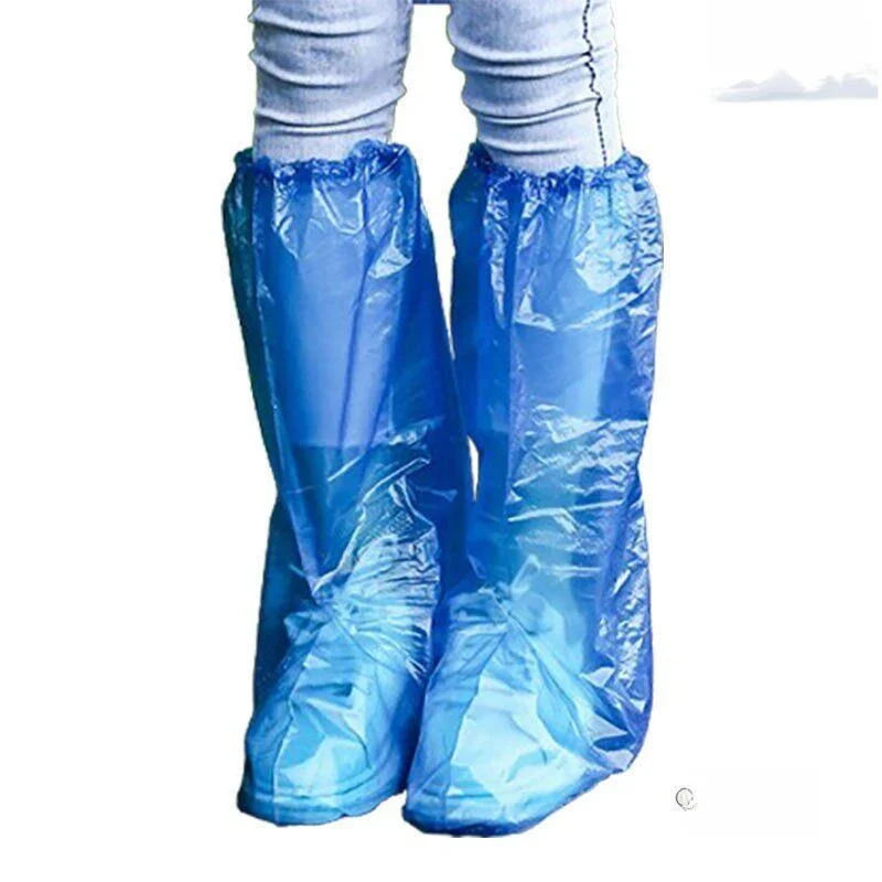 일회용 두꺼운 방수 미끄럼 방지 야외 레인 부츠 커버 (비 오는 날용) 일회용 신발 커버 발 보호대
