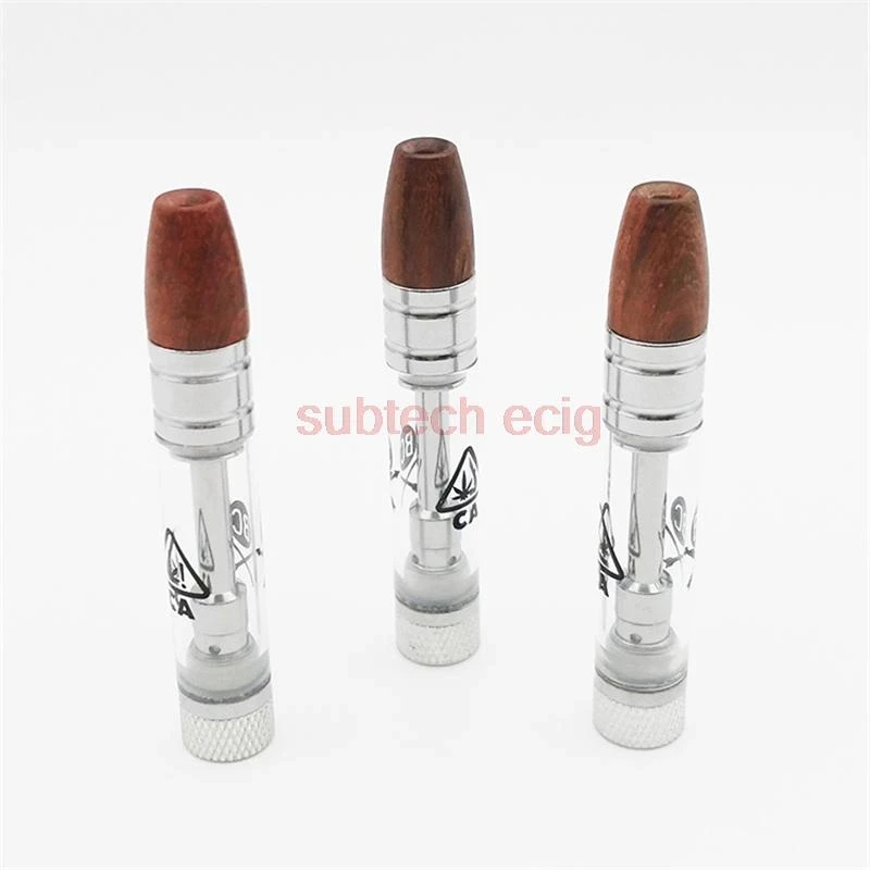 20pcs BC Wood Tip Thick Oil Cartridges Ceramic Coil Electronic