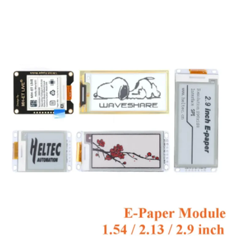 

1 шт., ЖК-экран для электронной бумаги с SPI E-Ink, 1,54 дюйма, 2,13 дюйма, 2,9 дюйма, модуль электронной бумаги с E-Ink, красный, белый, черный, «сделай сам» для Arduino
