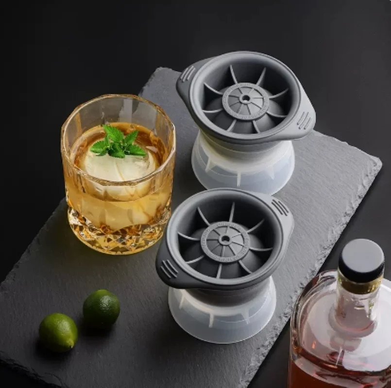 1PC Bar Whiskey Round Ice Cube Maker Silicone Large Ball Shape Spherical  Quick Freezer Ice Cube Mould Machine Kitchen Gadgets - AliExpress