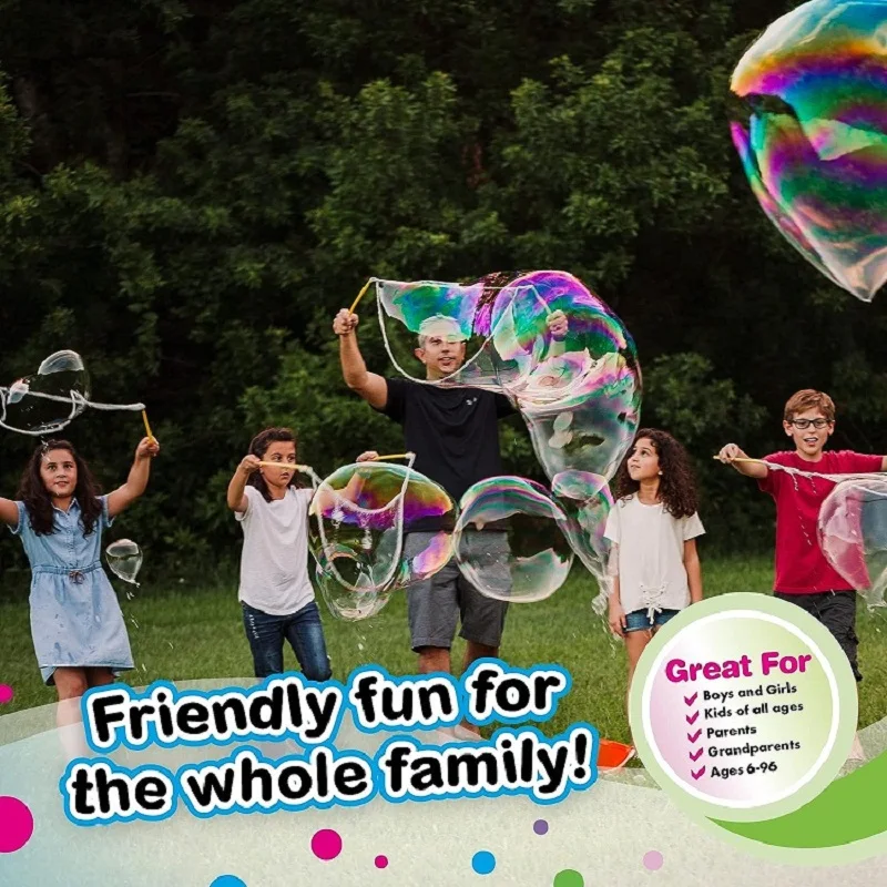 3 Style Bubble Rope Stainless Steel Giant Bubble Maker Wand Telescopic Design Bubble Party Favors Outdoor Activity for Children 6