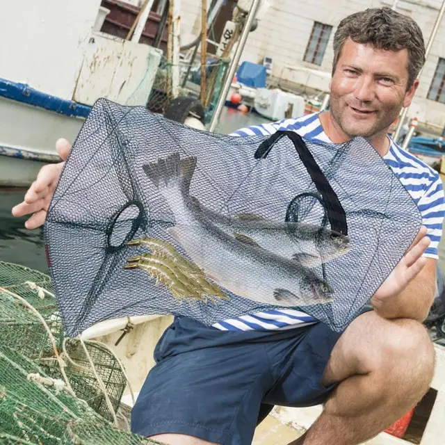 Horgászó Csali Csapda Hordozható Minnow Hajtogatott Halcsapdák Összecsukható Garnélarák Háló Újrahasznosítható Halászati ​​Csapdák Hálók - Image 3