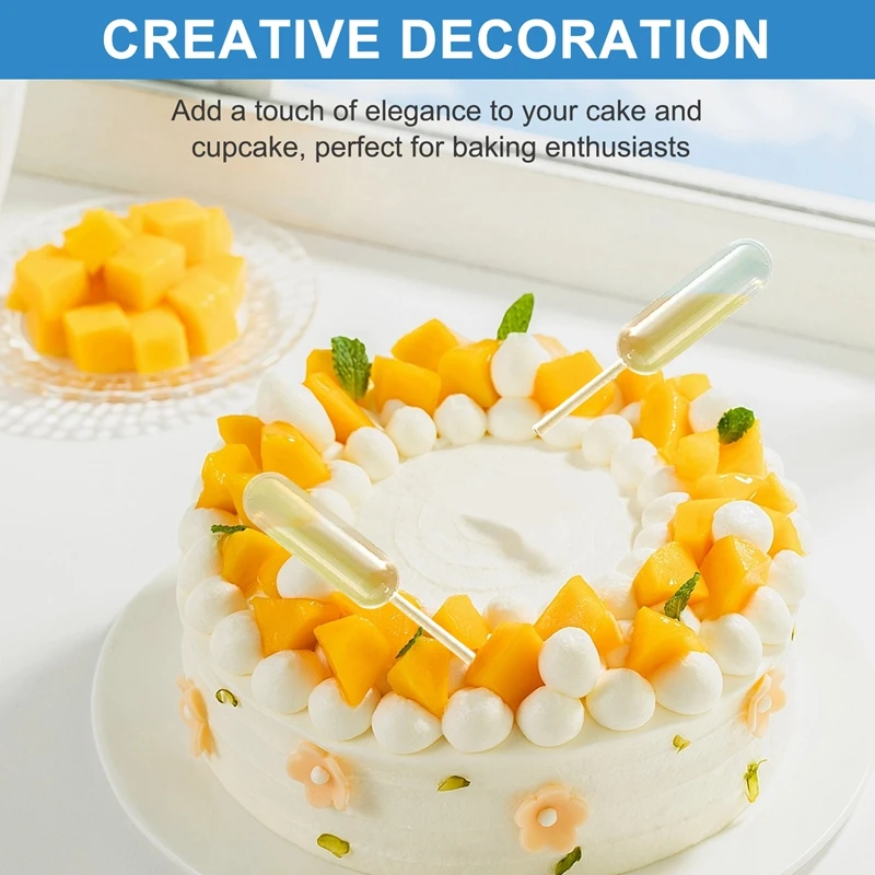 ABNL 100Pcs 4Ml Plastic Disposable Squeeze Transfer Oils Pipettes Dropper Cream Perfusion Diy Cupcake Pipettes