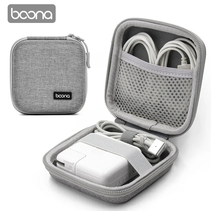 

Small Oval Earphone Storage Bags Data Cable Charger Bag Zipper Pouch Protection Hard Shell Mini Portable Case EVA Organizer Bag
