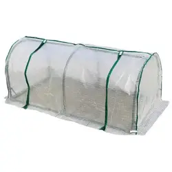 Portable Home Tunnel Greenhouse Mobile Mini Greenhouse Greenhouse Ventilated Plant Insulation Cover Without Frame