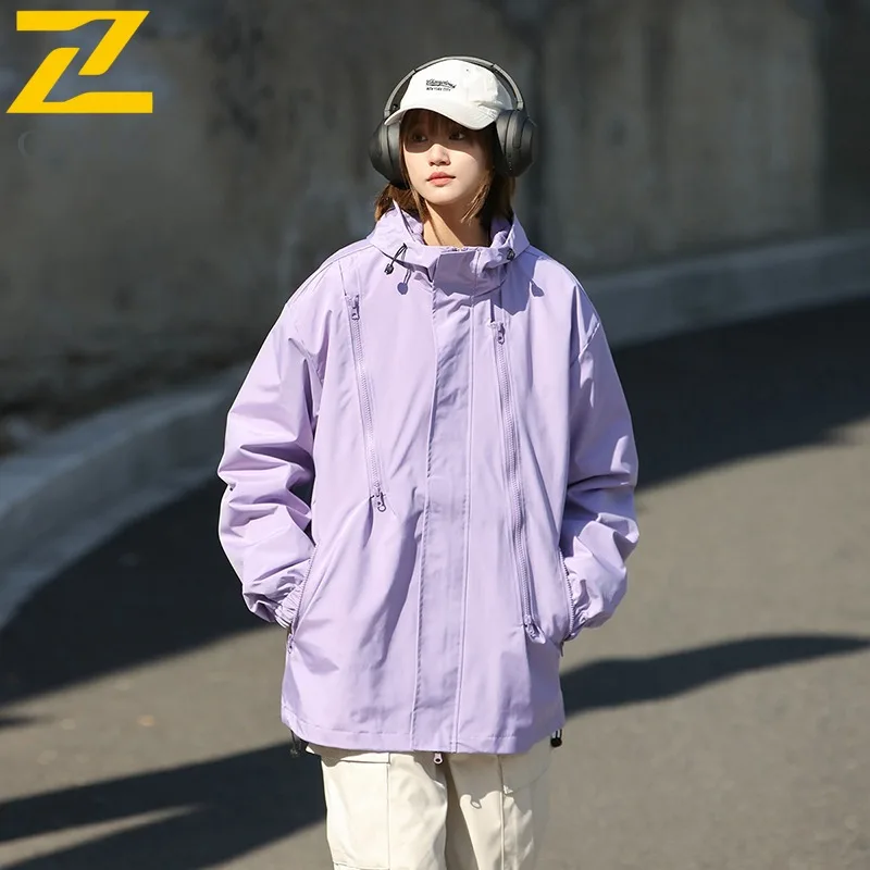 COMXZ Brand Outdoor Mens Jacket Hooded Travel Durable Wear Resistant Coats Fashion Street Comfortable Autumn Zipper Clothing