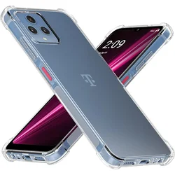 Clear Shockproof Airbag Protective Phone Case - Soft TPU Transparent Cover for T Phone 2 5G (Transparent)