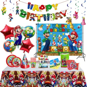 Mario Bros Birthday Decorations - Juguetes De Acción - AliExpress