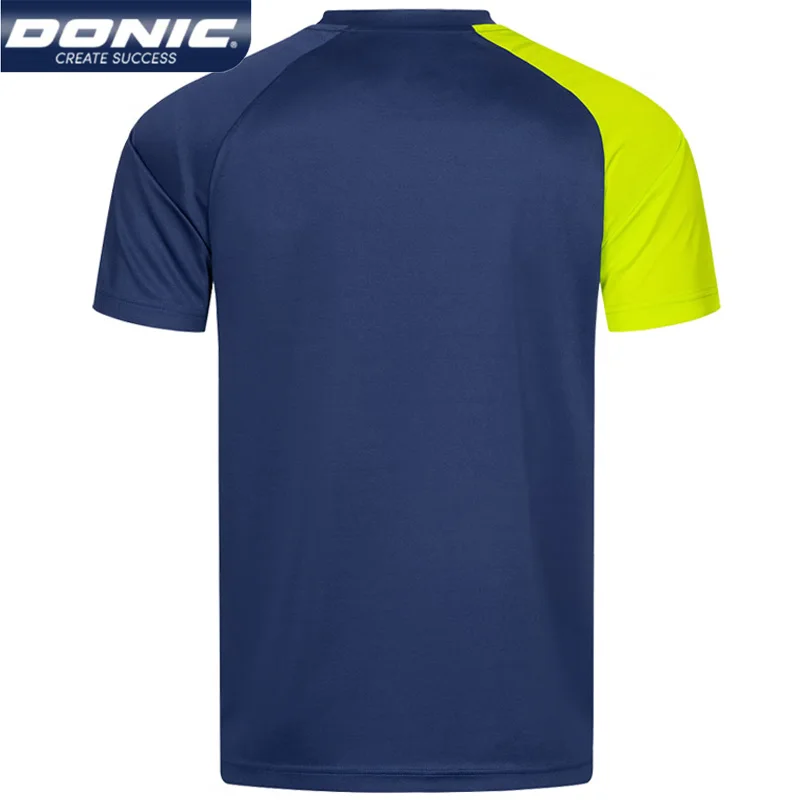 DONIC camiseta de tenis de mesa para hombre y mujer, camisa deportiva de secado rápido, transpirable, manga corta, Ping Pong