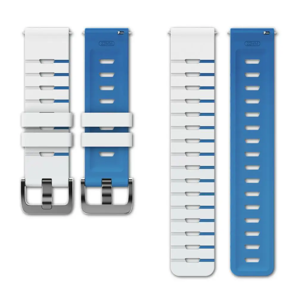Two-Tone Silicone Replacement Watchband - Premium Accessory