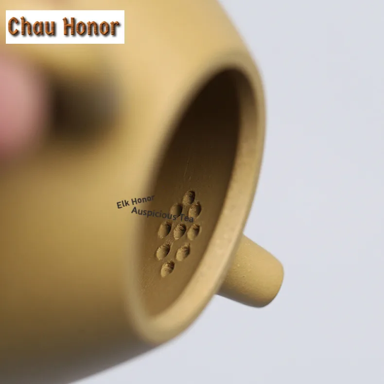 Yixing Purple Sand Ziye Stone Scoop Tea Set Complete Set Creative Tea Ceremony Set Teapot and Tea Cup Set Tableware Ornaments