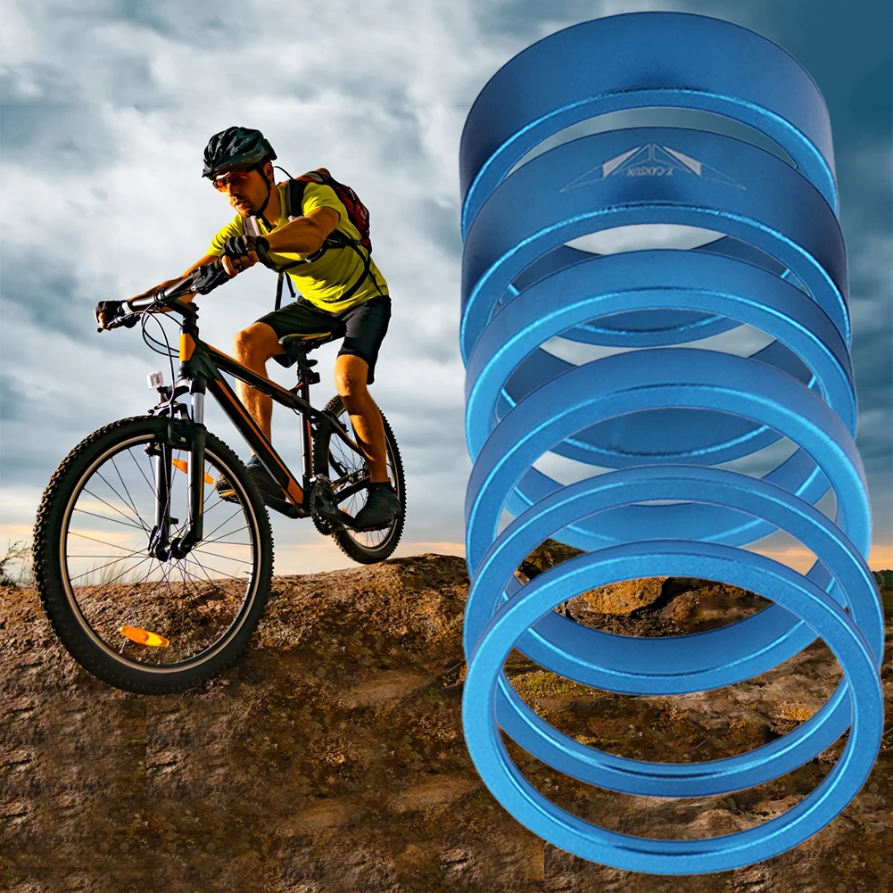 Bicycle Spacer 6pcs/set Aluminum Alloy 2mm 5mm 10mm for 28.6mm Front Fork