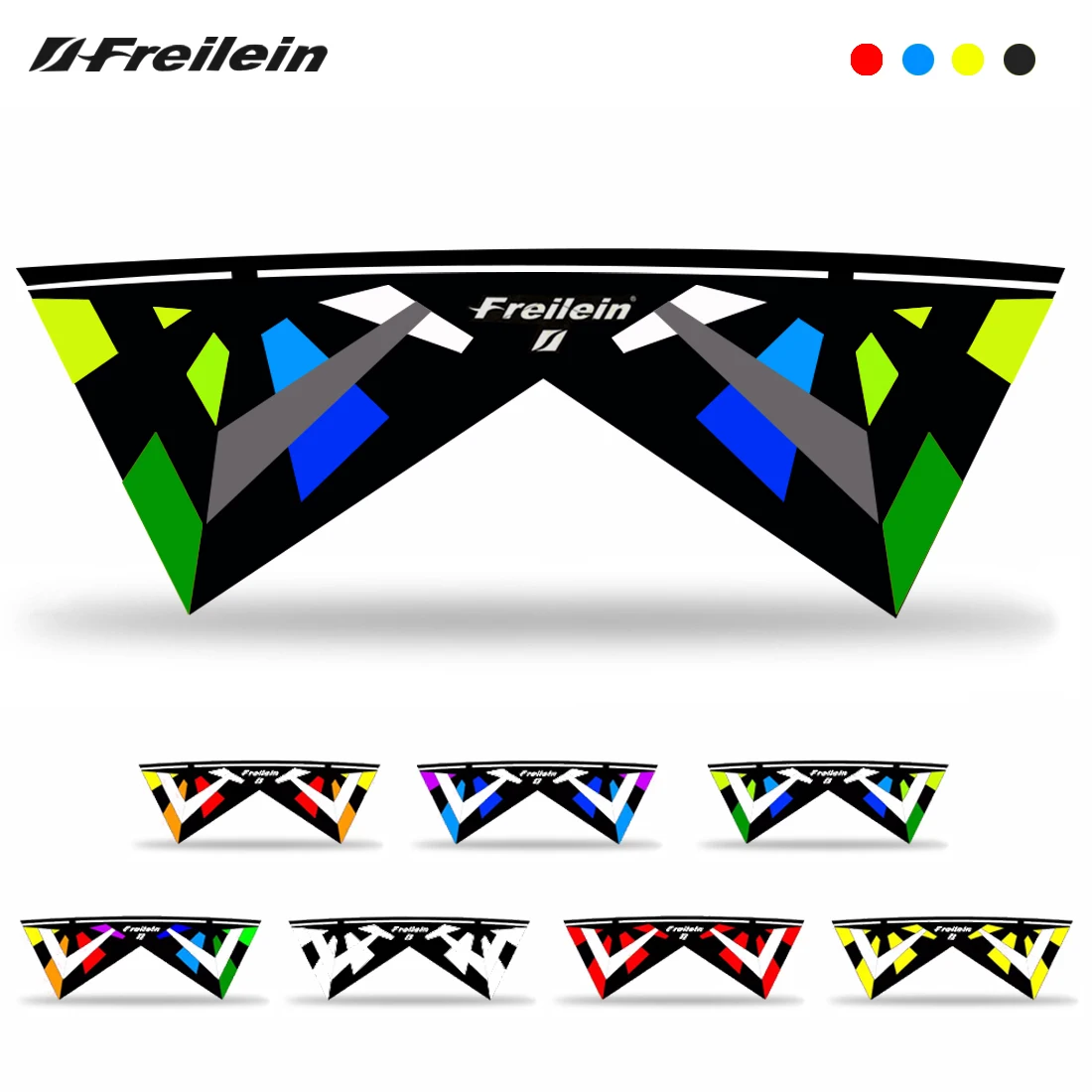 Freilein 2.38m Quad Line Stunt Kite Large Professional Acrobatic Kite PC31 Handle + 4x30mx90lb Dyneema Lines + Bag Kit Available