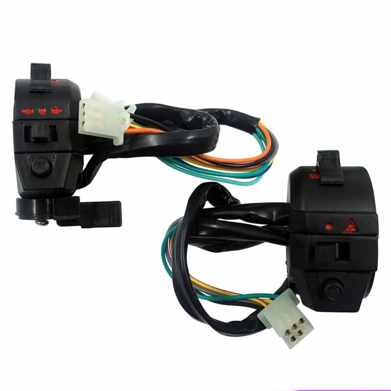 

Motorcycle Handlebar Combination Headlight Switch Handlebar Holder with Damper Wrench Multifunction Switch