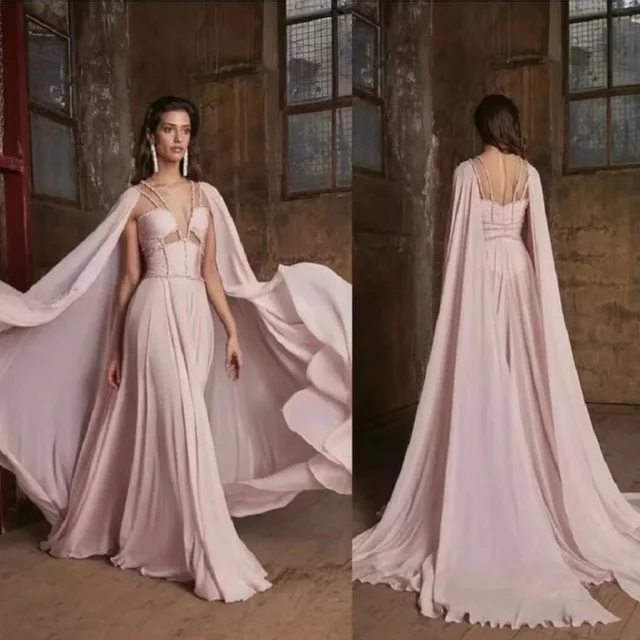 Customized Exquisite Sleeveless A-line Evening Dress Charming Sexy V-neck Beading Prom Dress Chiffon Party Gown вечернее платье 1