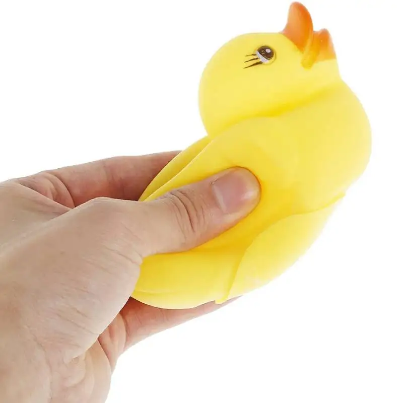 4pcs Rubber Duck Family Squeak Ducks Baby Shower Toy Float Bathtub Yellow Duck Toy Gift for Toddlers Boys Girls Kids Birthday 4