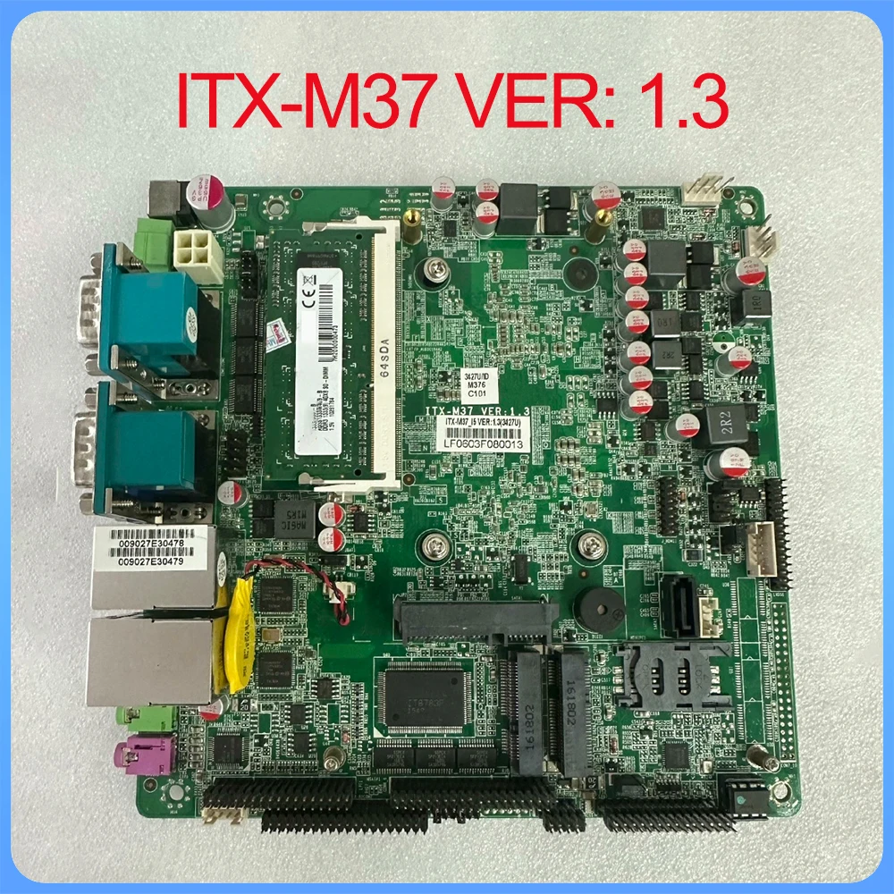 Industrial computer motherboard ITX-M37 VER 1.3 dual network ports 1 Industrial computer motherboard ITX M37 VER 1 3 dual network ports