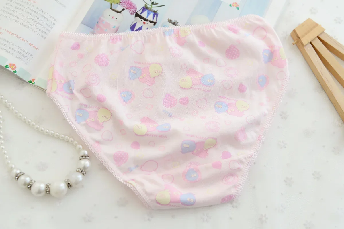 10pcs/Lot Girls Cotton Panties Kids Short Briefs Children Underwear Underpants 1-2Y