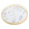 Desk Organizer Tray Candle Platter Round Home Solution Vanity Decorative Tray for Parties Home Kitchen and Home Restaurant 2