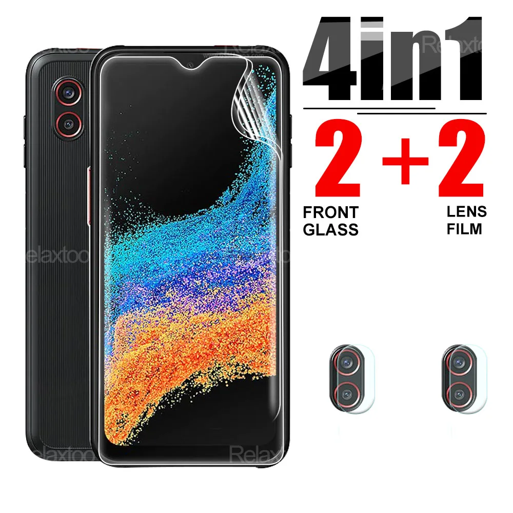 Hydrogel Front + Camera Film Per Samsung Xcover 5 /Xcover Pro Screen Protector Per Samsung Xcover 6 Pro Pellicola Protettiva