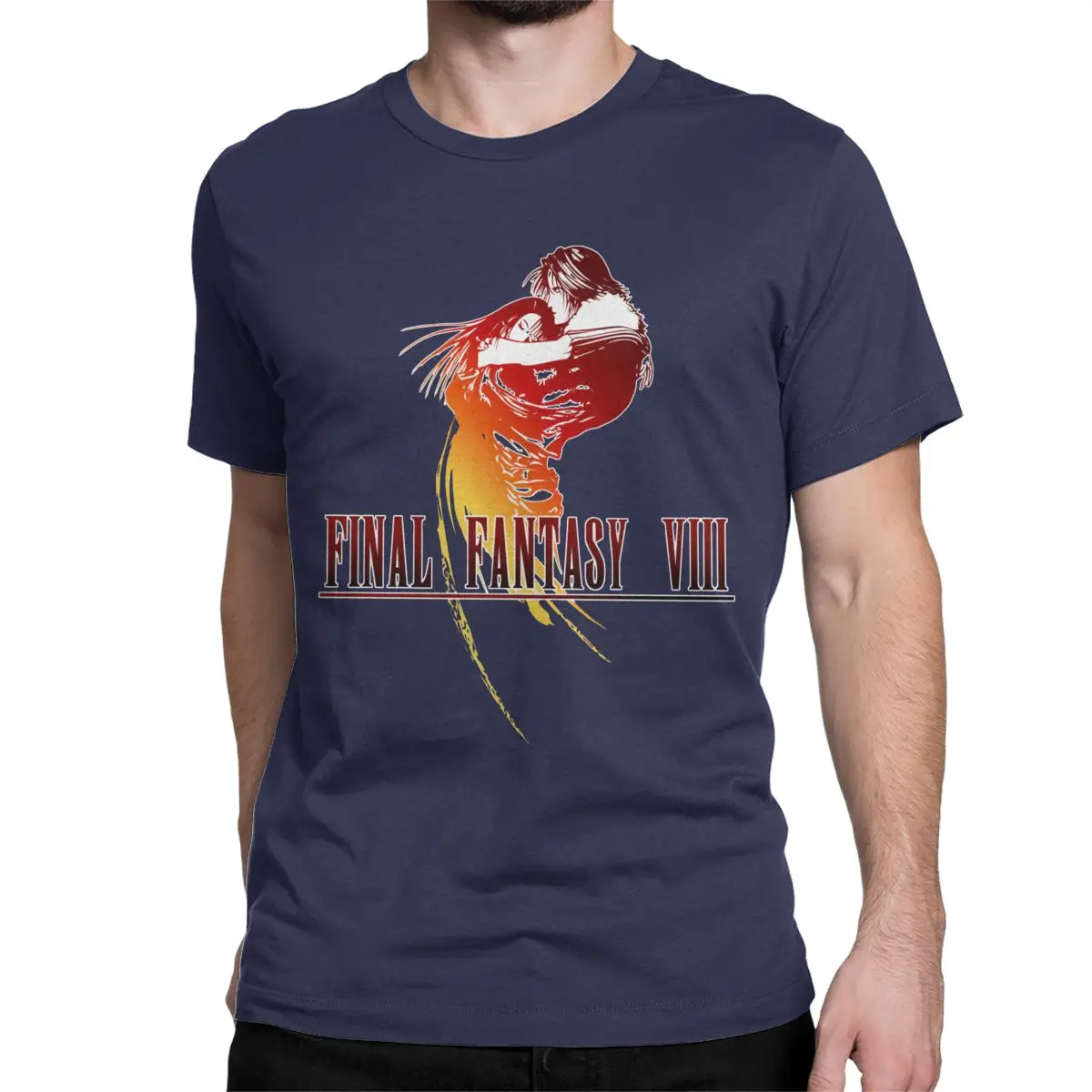 Camiseta de algodón de Final Fantasy VIII para hombre y mujer, divertida camiseta de manga corta con cuello redondo, talla 6XL