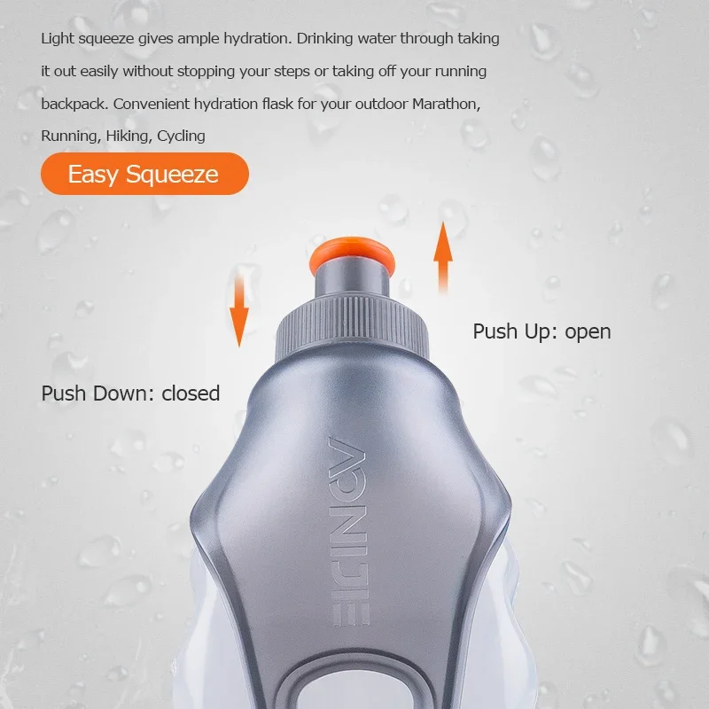 2pcs AONIJIE SD-06JP Water Bottle Kettle Flask Storage Container For Running Hydration Belt Backpack Waist Bag Marathon Trail