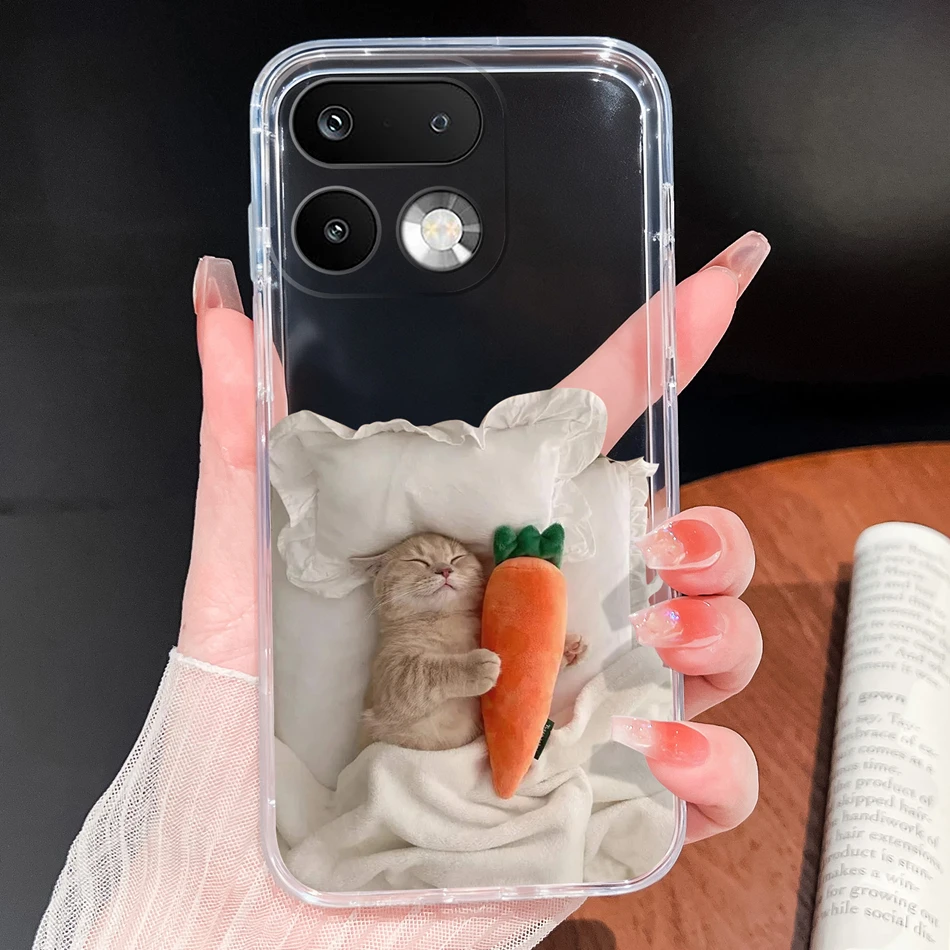 Stylish Soft Slim TPU Clear Silicone Phone Case - Lightweight Protective Cover