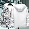 Windbreakers Clothing M-5Xl Strewear Graffiti Printed Reversible Thin Hooded Jacket Men 5