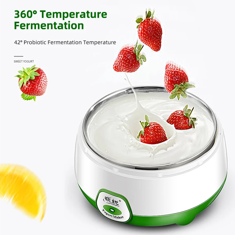 220V Electric Automatic Yogurt Maker Multifunctional Thermostatic Yogurt Machine Rice Wine Natto Machine Stainless Steel Liner