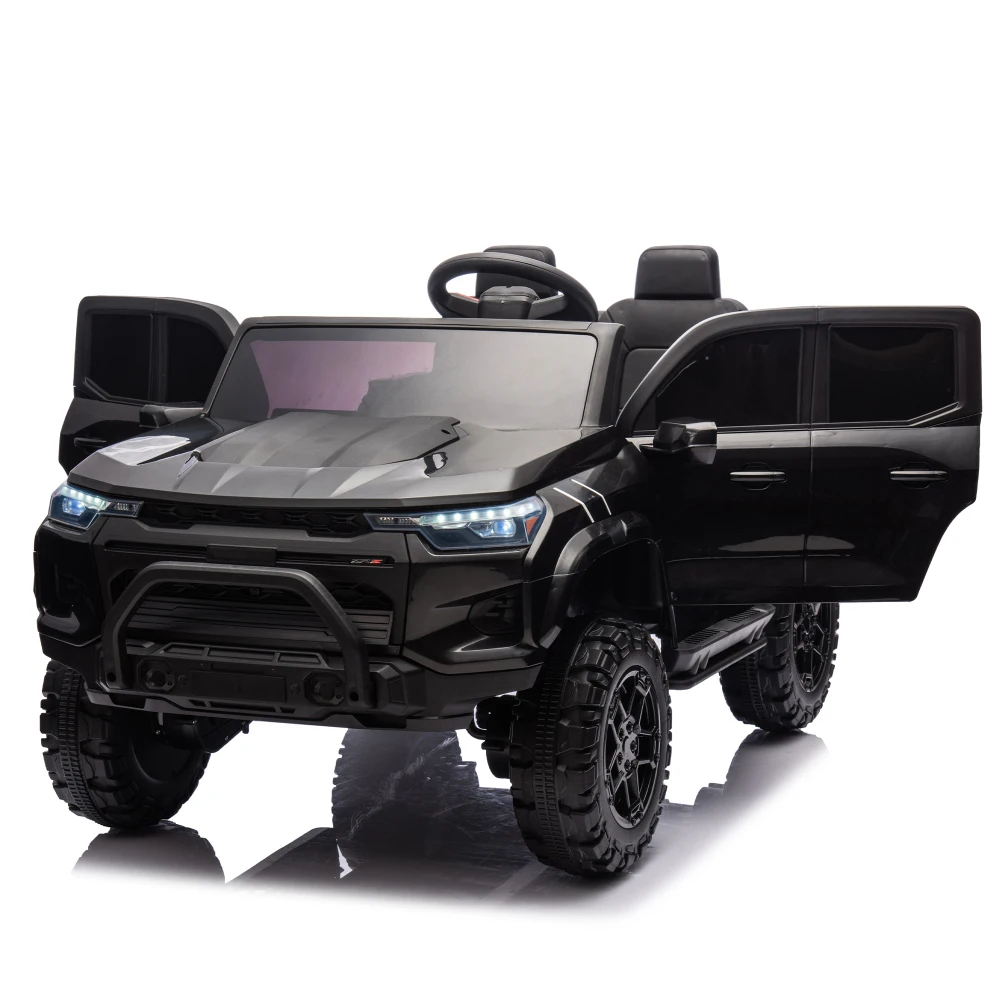 24V 10A Two-seater Kids Ride on Electric Pickup, 4WD 800W Motors,High Gate Safety Design,Speed 2.49-3.73MPH for Kids Aged 3+.