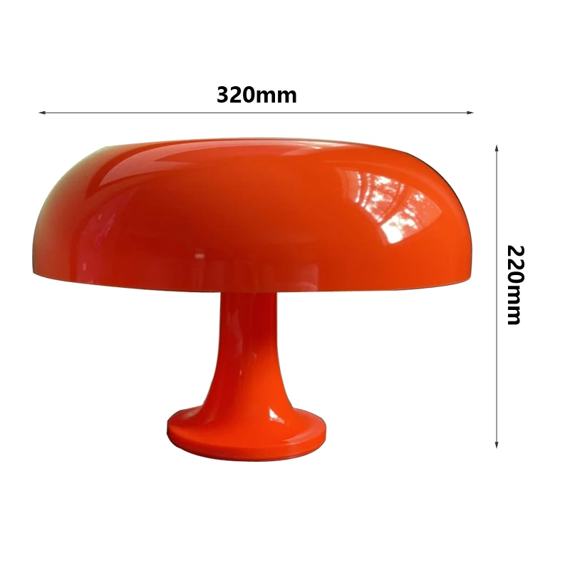 Italy Designer Led Mushroom Table Lamp for Hotel Bedroom Bedside Living Room Decoration Lighting Modern Minimalist Desk Lights 6