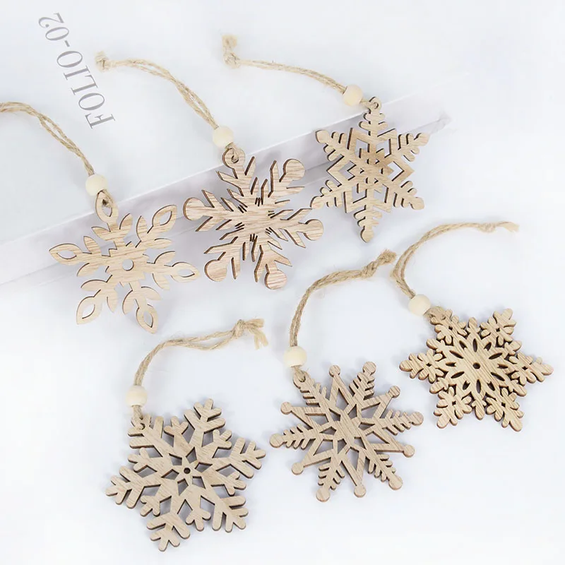 Unfinished Wood Snowflake Shape | Winter Decor | DIY Craft Cutout | up to 24