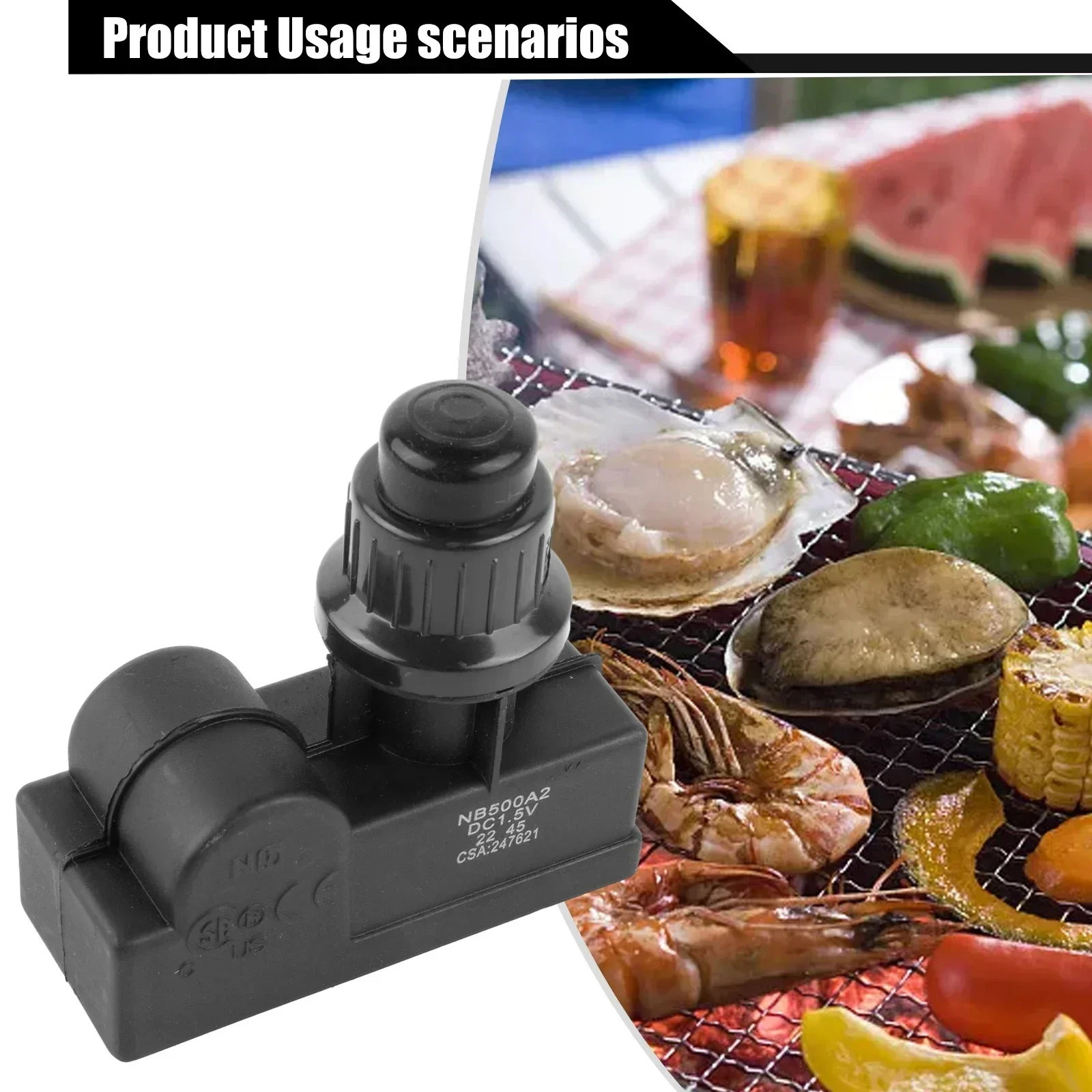 Oven Igniter For Broil King 2 Outlet Styles Battery Power Supply DC 1.5V Metal & Plastic Accessories BBQ Tools