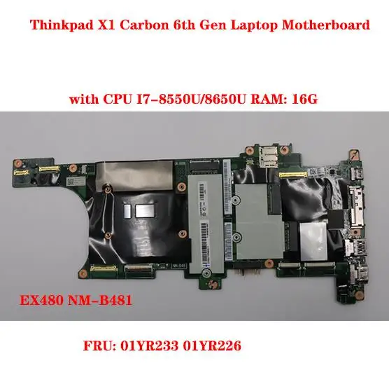 Lot EX480 NM B481 for Lenovo Thinkpad X1 Carbon 6th Gen Laptop lot-ex480-nm-b481-for-lenovo-thinkpad-x1-carbon-6th-gen-laptop