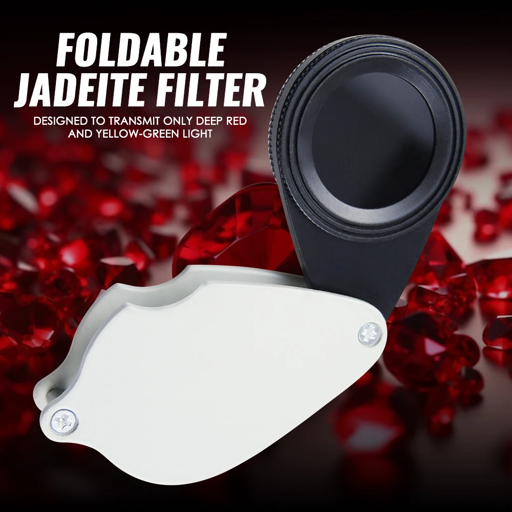 Description Picture 3 of itemFoldable Jewelry Identification Tools Chelsea Jadeite Filter for Gem Emerald Metal Body Handheld Lenses Without Magnification