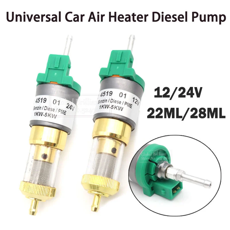 12V/24V 1KW-5KW 22ml/28ml Feul Pumpe Auto Luft Heizung Diesel Pumpe Für  Webasto eberspacher Auto Air Standheizung Zubehör - AliExpress