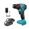 2-Speed 10mm Electric Brushless Drill Cordless Handheld Drill Screwdriver 60-100N.m Portable Power Tools For Makita 18V Battery 1