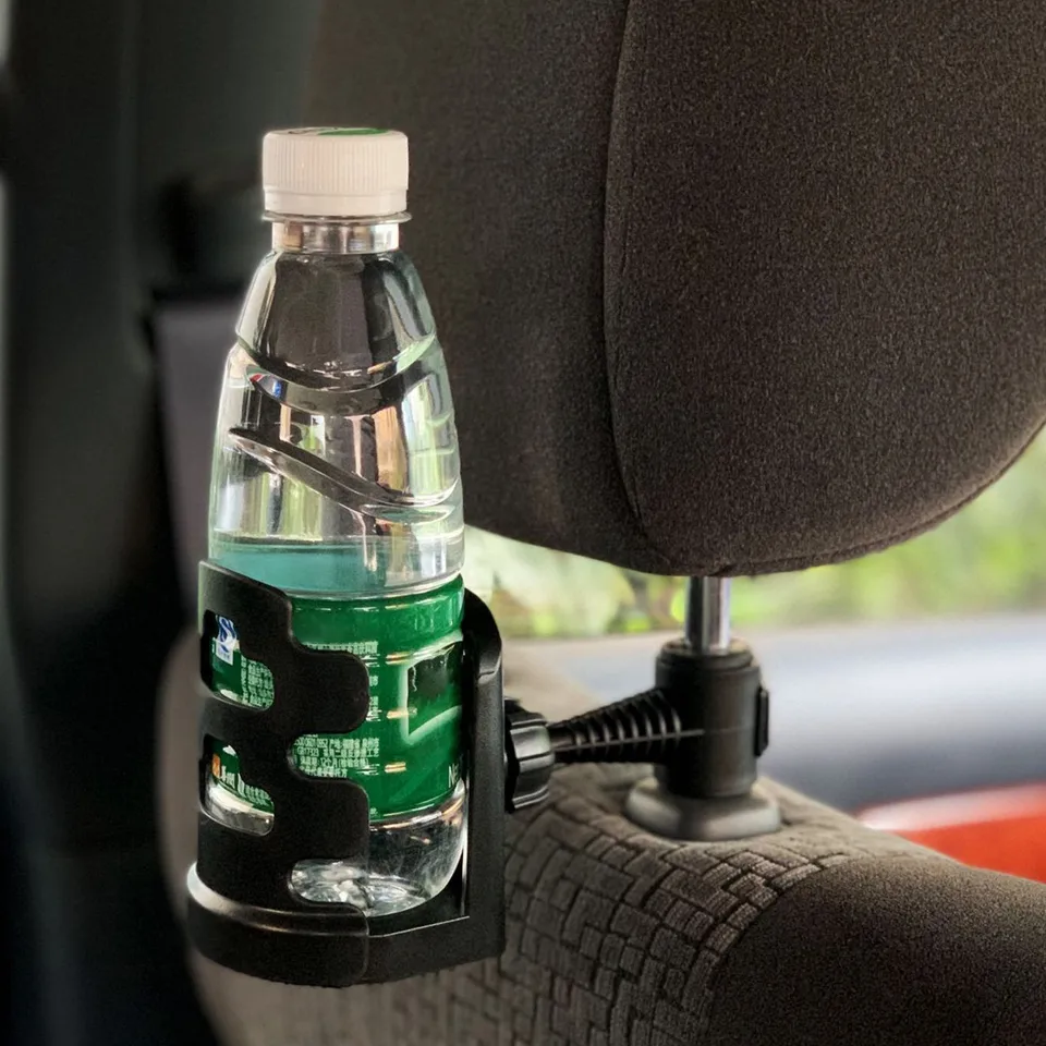 Portabicchieri Per Auto Da Presa D'aria – Universale, Regolabile, Con Asta Di Supporto, Per Bevande Fino A 8,5 Cm Di Diametro, Nero