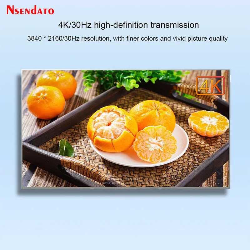 4K UHD Wireless HDMI-Compatible Extender 50M Wireless HDMI-Compatible Transmitter and Receiver Adapter For TV Display Monotor PC