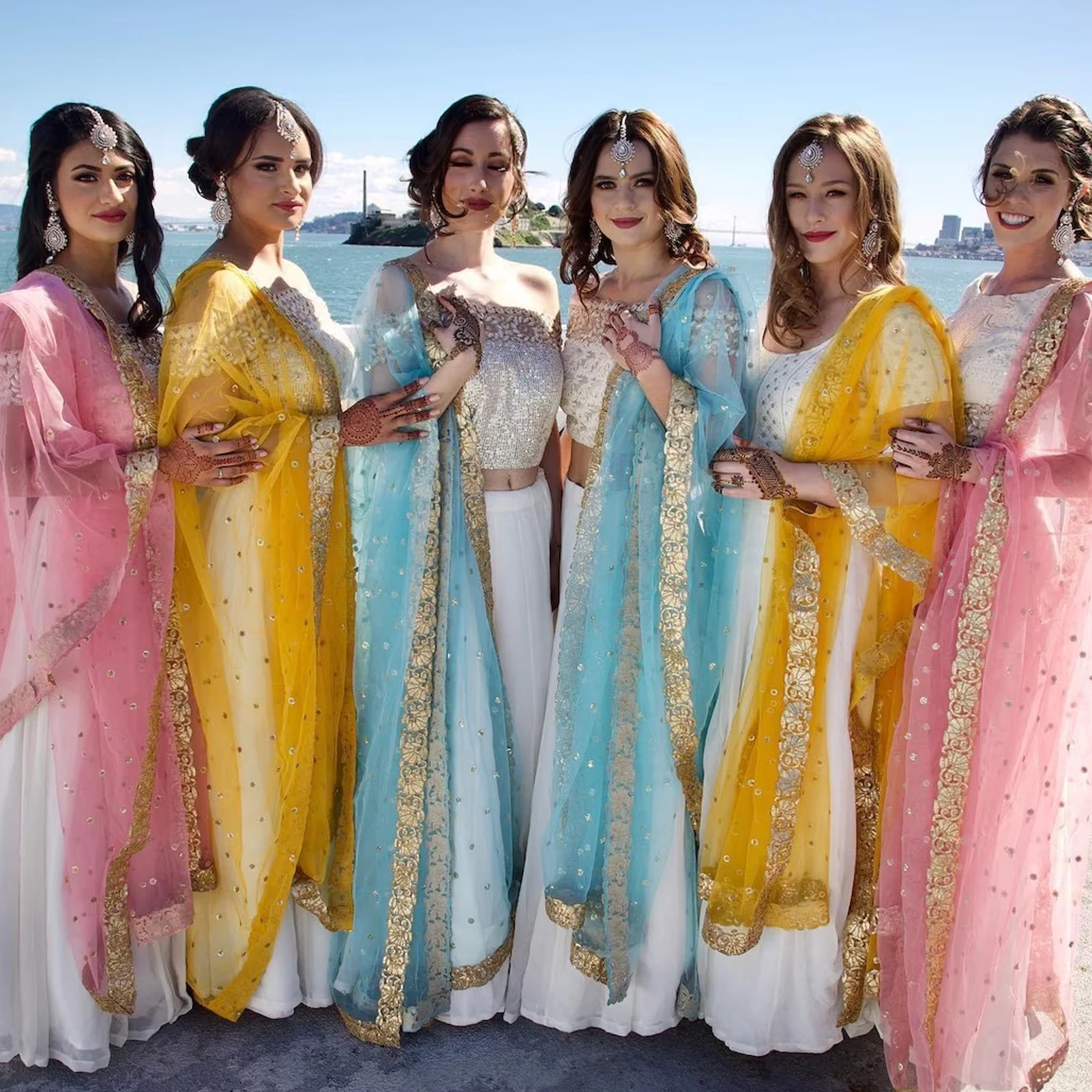 

Luxury Tulle Lace Indian Bridesmaid Dresses Elegant Floor Length Custom Made Wedding Party Gown For Women Mujer Invitada Chic