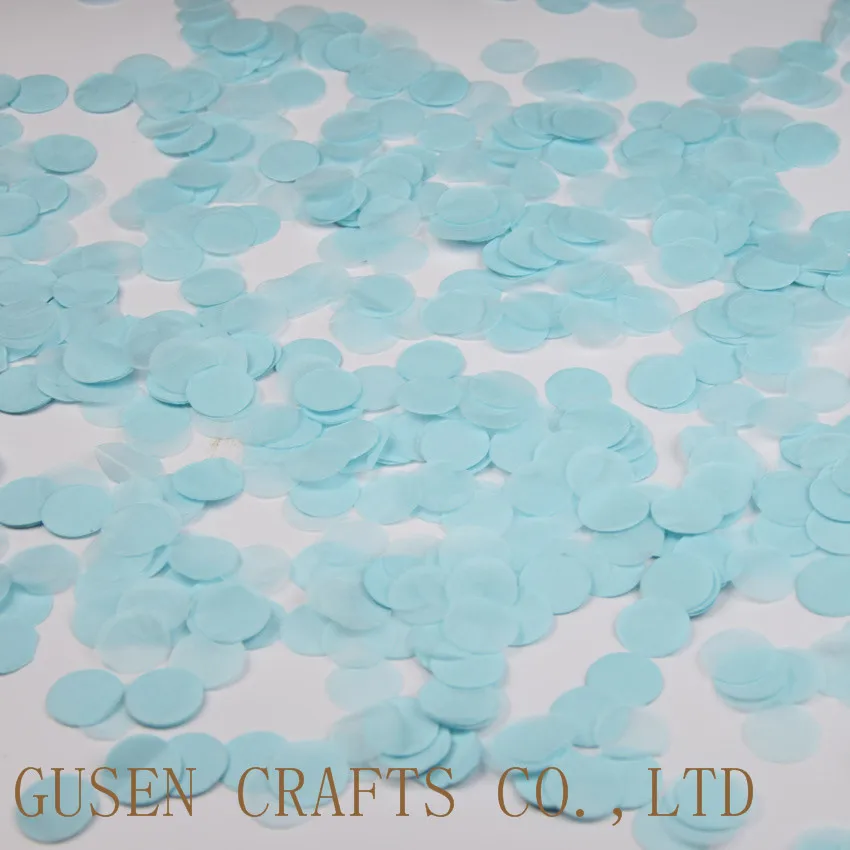 

1000pcs/bag 1 inch light blue Tissue Paper Wedding Confetti Baby & Bridal Shower, Table decor - Girl Photo Prop