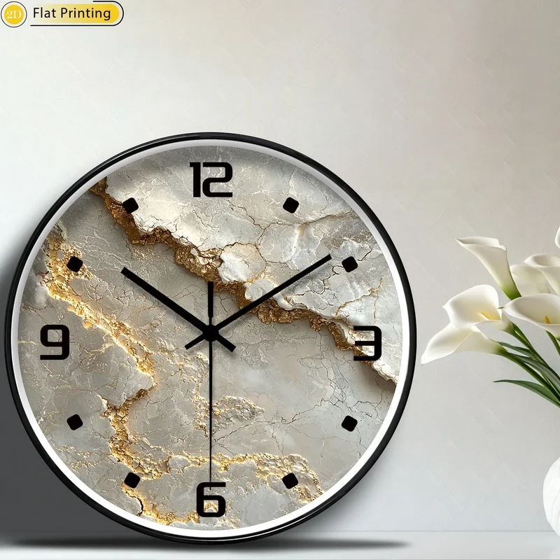 Marble Gold Wall Clock 1