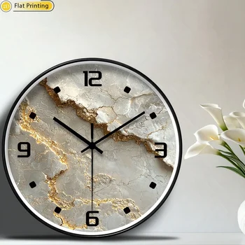 Marble Gold Wall Clock 1