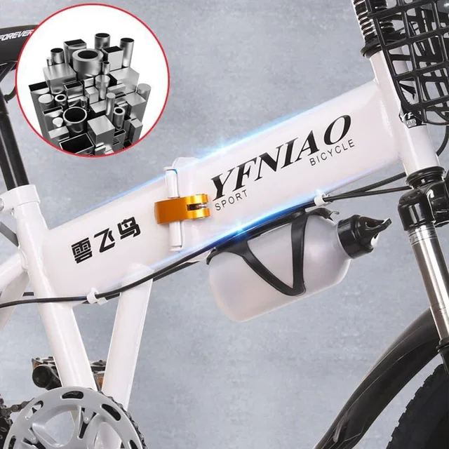 뛰어난 성능과 편리함을 제공하는 이중 디스크 브레이크 접이식 자전거