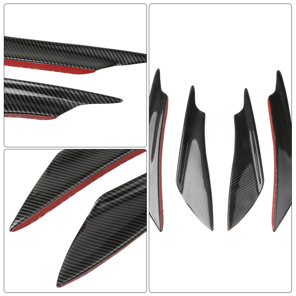 Front Lip Splitter Bumper Trim Sticker Spoiler Professional Cover Universal Accessory Surface