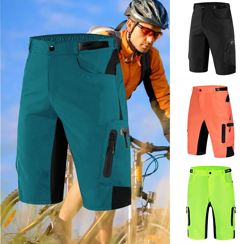 2024 Men's Mountain Bike Shorts Cycling Shorts Breathable Outdoor Sports Off road Mountain Bike Sports Shorts