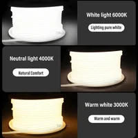 1M-50M 220V COB LED Strip dimmable 360LEDs/m EU Plug Kitchen Home Room Decoration Flexible Ribbon for Outdoor Garden Lighting - Image 4